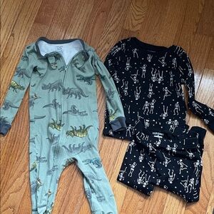Dinosaur and Skeleton Pajama Set